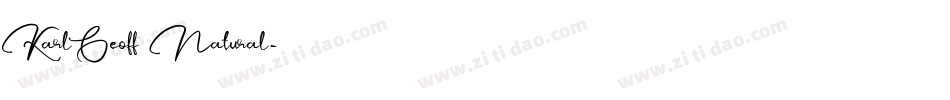 KarlGeoff Natural字体转换